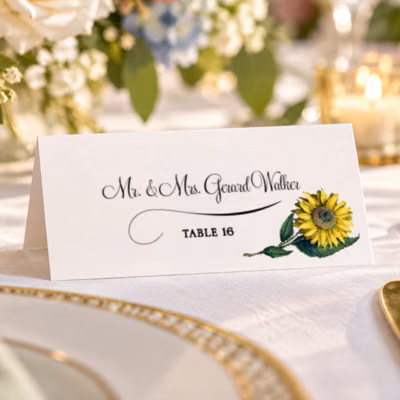 Tented Place Card